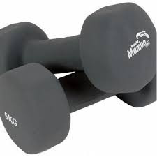 Mambo Max Dumbbell, halter Grey,  5.0 kg, paire